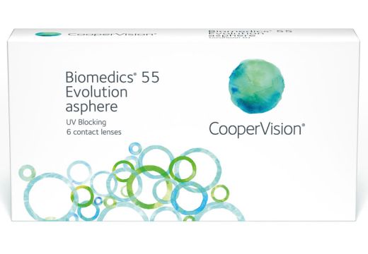 Biomedics 55 evolution™ 6 vnt. - Minusinis stiprumas