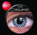 Chequered - spalvoti lęšiai Crazy Lens